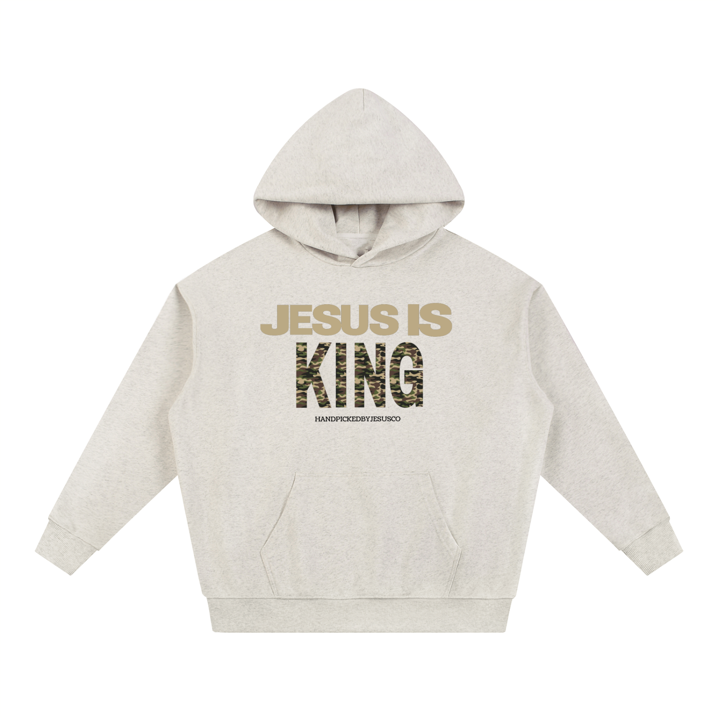 Camo Jesus Is King Hoodie