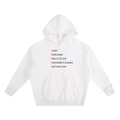 Just, Endless, Sacrifice, Unconditional ,Salvation Hoodie