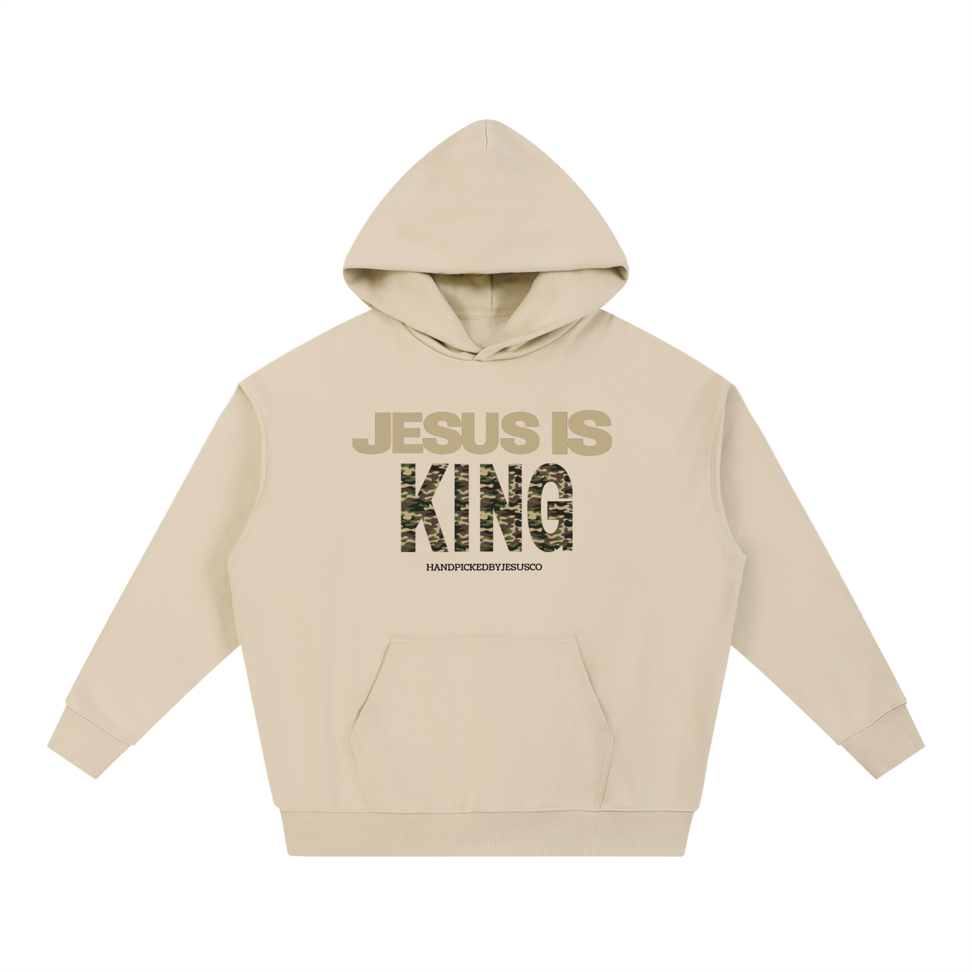 Camo Jesus Is King Hoodie